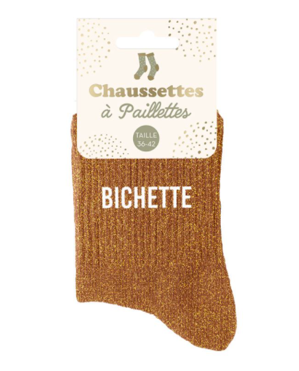 Chaussettes à paillettes Bichette
