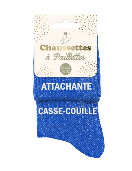 Chaussettes à paillettes Attachante Casse-couille