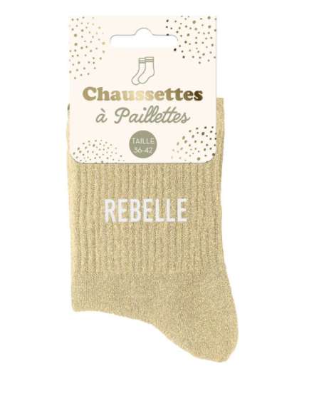 Chaussettes à paillettes Rebelle