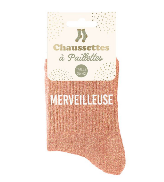 Chaussettes à paillettes Merveilleuse