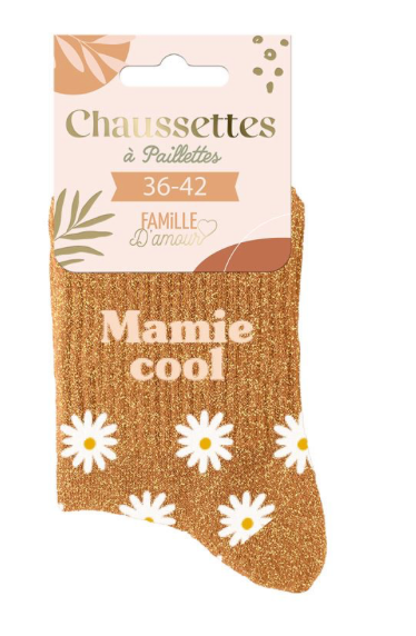 Chaussettes à paillettes Mamie Cool