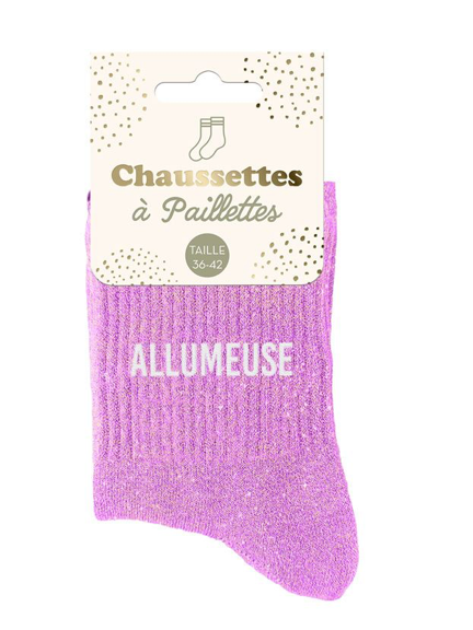 Chaussettes à paillettes Allumeuse