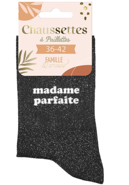 Chaussettes à paillettes Madame parfaite