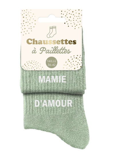 Chaussettes à paillettes Mamie D'amour