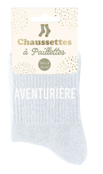 Chaussettes à paillettes Aventurière