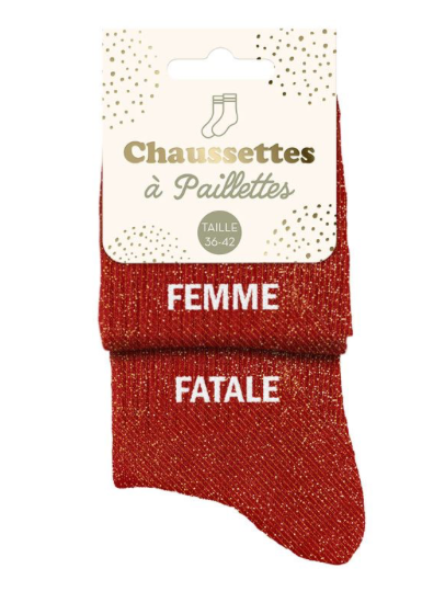 Chaussettes à paillettes Femme Fatale