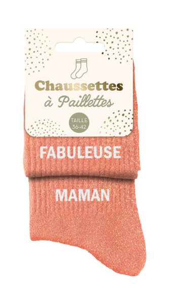 Chaussettes à paillettes Fabuleuse Maman