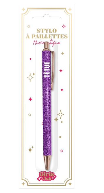Stylo à Paillettes Têtue