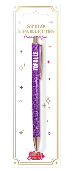 Stylo à Paillettes Fofolle