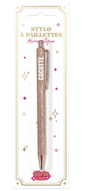 Stylo à paillette Cocotte
