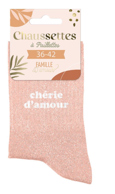 Chaussettes à paillettes Chérie D'amour