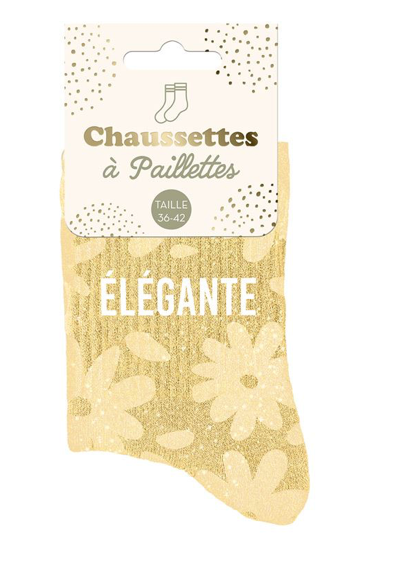 Chaussettes à paillettes Élégante