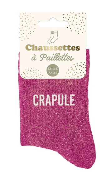 Chaussettes à paillettes Crapule