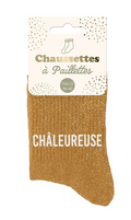 Chaussettes à paillettes Chaleureuse