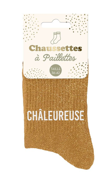 Chaussettes à paillettes Chaleureuse
