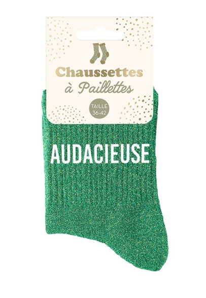 Chaussettes à paillettes Audacieuse