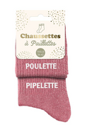 Chaussettes à paillettes Poulette Pipelette