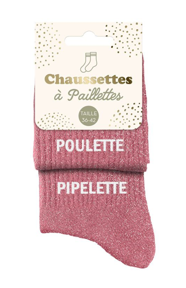 Chaussettes à paillettes Poulette Pipelette