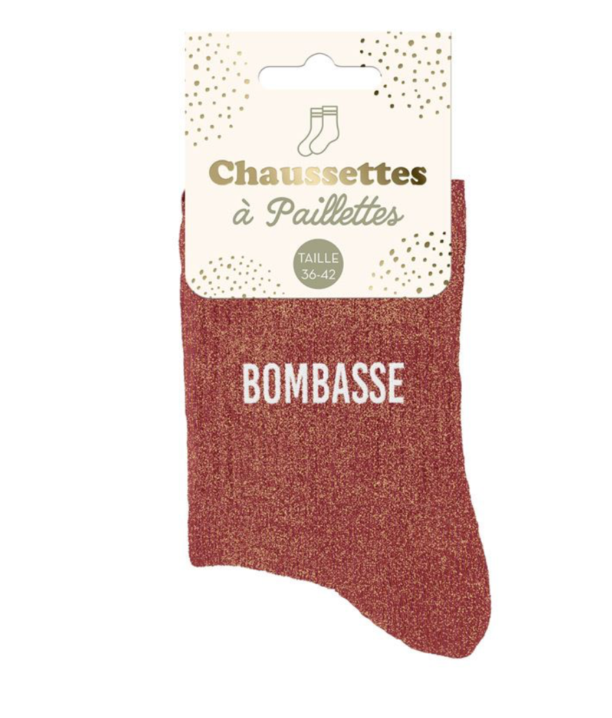Chaussettes à paillettes Bombasse