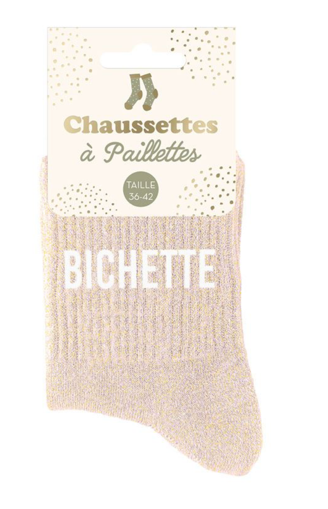 Chaussettes à paillettes Bichette