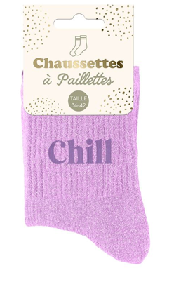 Chaussettes à paillettes Chill