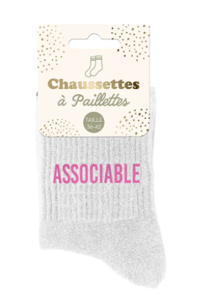 Chaussettes à paillettes Associable