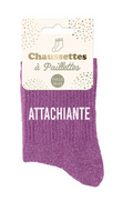 Chaussettes à paillettes Attachiante