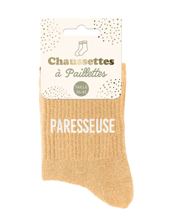 Chaussettes à paillettes Paresseuse