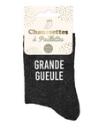 Chaussettes à paillettes Grande gueule