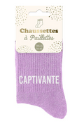 Chaussettes à paillettes Captivante