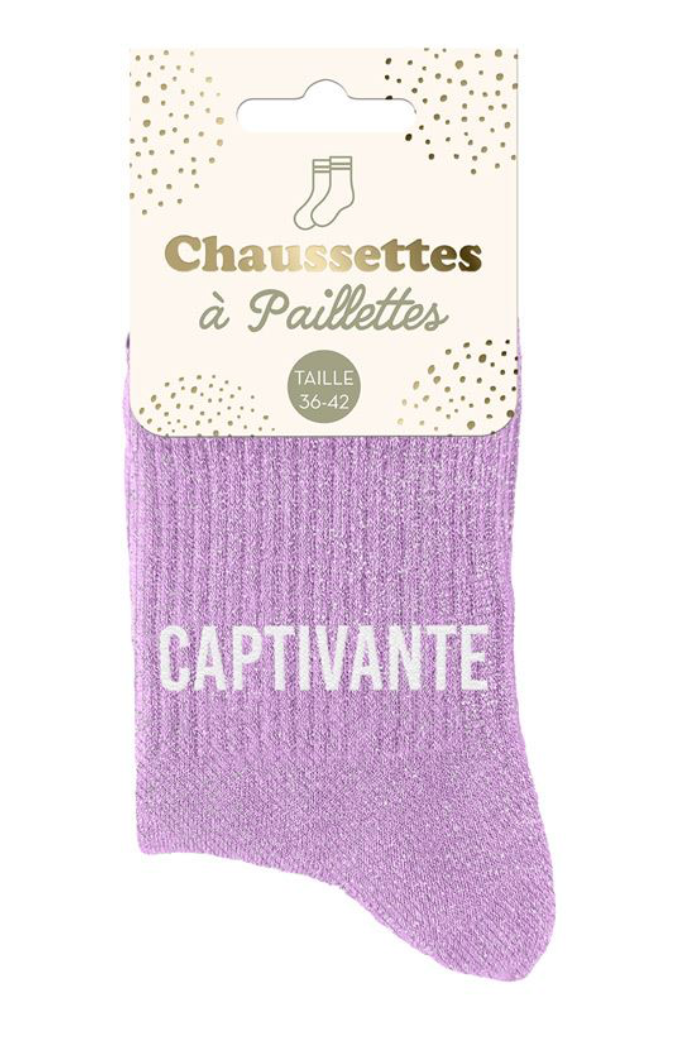 Chaussettes à paillettes Captivante
