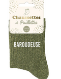 Chaussettes à paillettes Baroudeuse