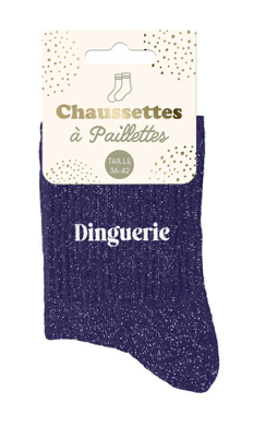 Chaussettes à paillettes Dinguerie