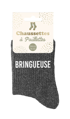 Chaussettes à paillettes Bringueuse