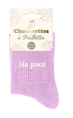 Chaussettes à paillettes Ma puce