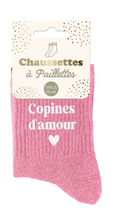 Chaussettes à paillettes Copine d'amour