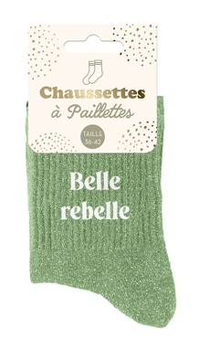 Chaussettes à paillettes Belle rebelle