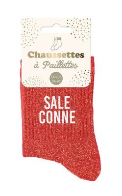 Chaussettes à paillettes Sale Conne