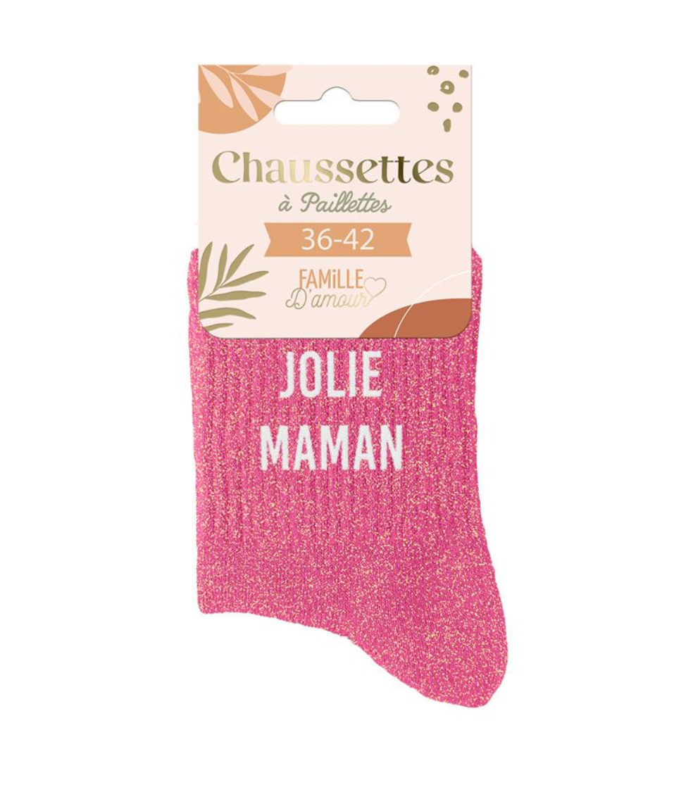 chaussettes à paillettes Jolie Maman