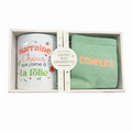 Coffret Mug + chaussettes à paillettes