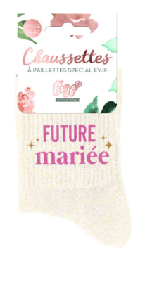 Chaussettes à paillettes Future Mariée