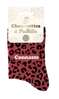 Chaussettes à paillettes Connasse