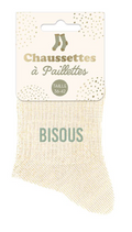 Chaussettes à paillette Bisous