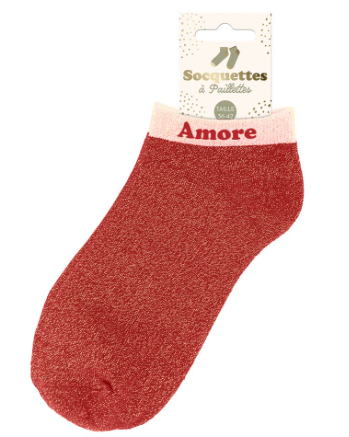 Socquettes à paillette Amor