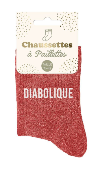Chaussettes à paillettes Diabolique