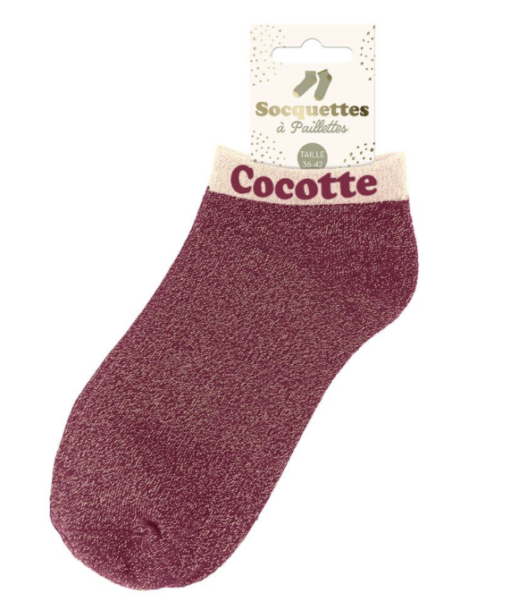 Socquettes à paillettes Cocotte
