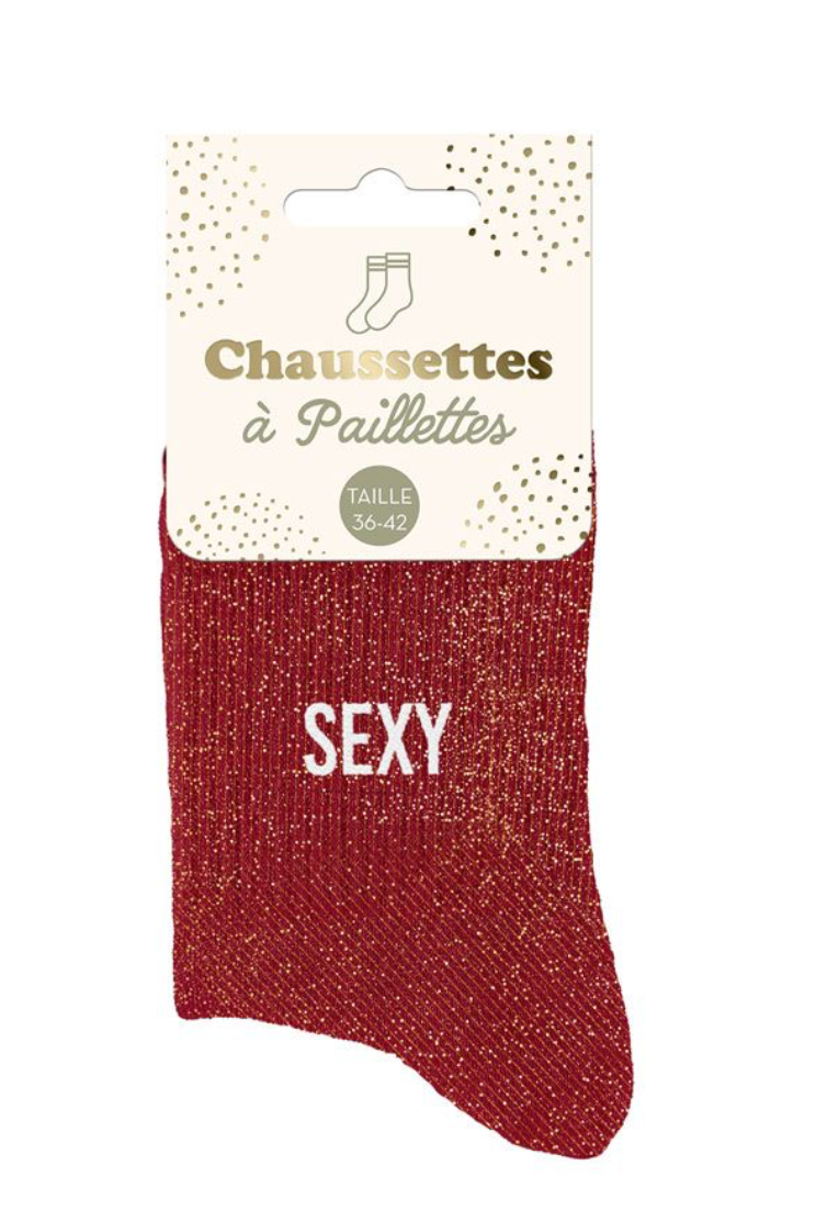 Chaussettes à paillettes Sexy