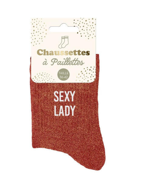 Chaussettes à paillettes Sexy Lady