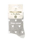 Chaussettes à paillettes Coeurs Mon Coeur