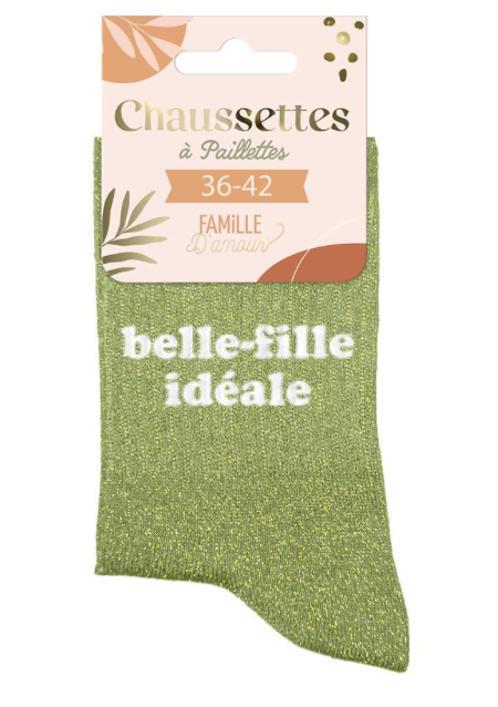 Chaussettes à paillettes Belle fille Idéale